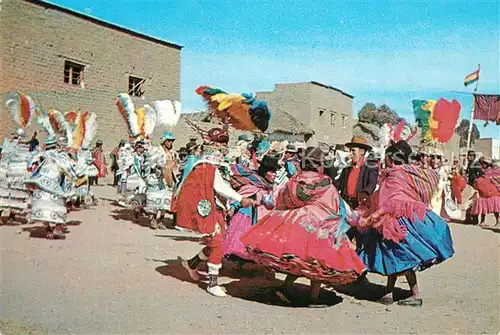 AK / Ansichtskarte Bolivien Danzas tipicas de altiplano Folkloretanz Bolivien