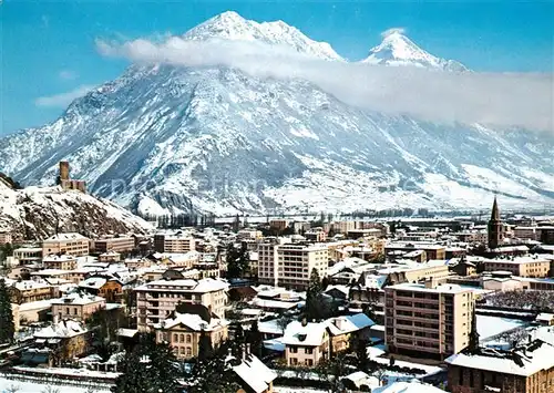 AK / Ansichtskarte Martigny_VS La ville sous la neige Martigny VS