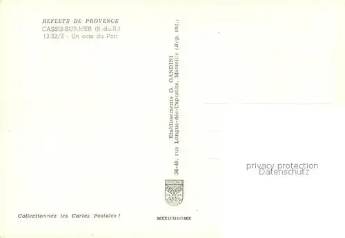 AK / Ansichtskarte Cassis Un coin du Port Cassis