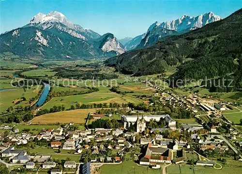AK / Ansichtskarte Admont_Steiermark Benediktinerstift mit Stiftsbibliothek Fliegeraufnahme Admont_Steiermark