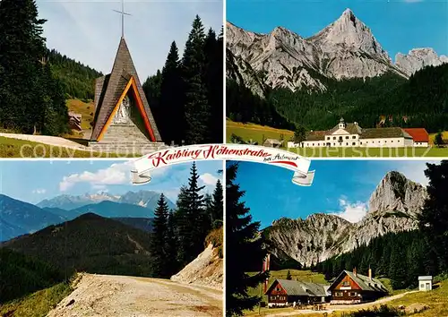 AK / Ansichtskarte Admont_Steiermark Bergkapelle mit Stiftstaverne Zur Nagelschmiede Schloss Kaiserau mit Kalbling Hoehenstrasse Grimming Dachstein Oberst Klinke Huette  Admont_Steiermark