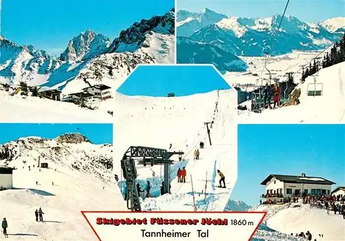 AK / Ansichtskarte Tannheimertal Fuessener Joechl Skilifte Bergrestaurant Tannheimertal