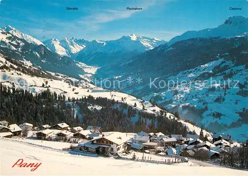 AK / Ansichtskarte Pany Silvretta Pischahorn Casanna Pany