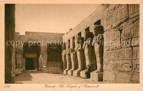 AK / Ansichtskarte Karnak_Egypt Tempel von Ramses III Karnak Egypt