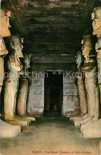 AK / Ansichtskarte Nubien Grosser Tempel Abu Simbel Nubien