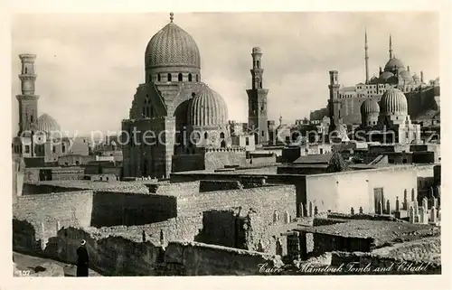 AK / Ansichtskarte Cairo_Egypt Mamloks Tuerme Zitadelle Cairo Egypt