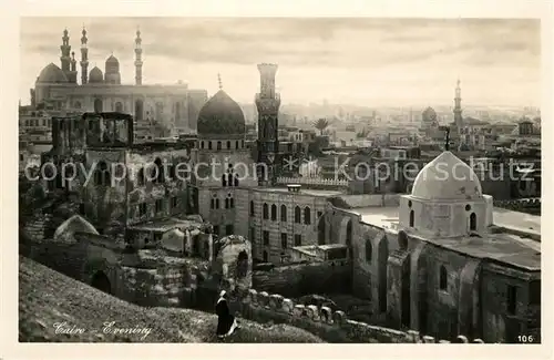 AK / Ansichtskarte Caire_Kairo Abendstimmung Moschee 