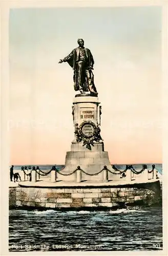 AK / Ansichtskarte Port_Said The Lesseps Monument Port_Said