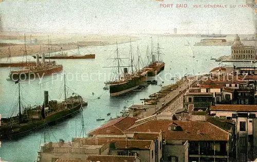 AK / Ansichtskarte Port_Said Panorama Hafen Canal Port_Said