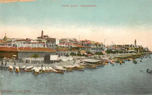 AK / Ansichtskarte Port_Said Panorama Hafen Port_Said