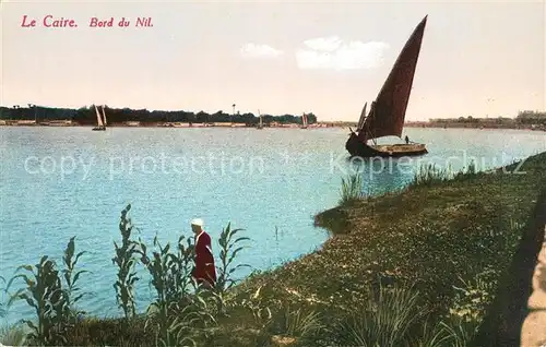 AK / Ansichtskarte Caire_Kairo Hafen Nil 