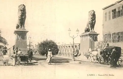 AK / Ansichtskarte Cairo_Egypt Kars el Nil Bridge Cairo Egypt