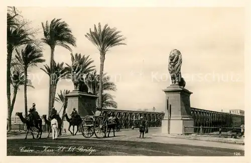 AK / Ansichtskarte Cairo_Egypt Kasr Nil Bridge Cairo Egypt