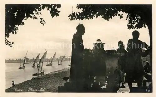 AK / Ansichtskarte Cairo_Egypt Nil Segelboote Cairo Egypt