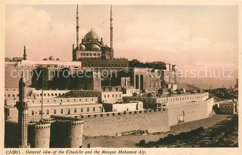 AK / Ansichtskarte Cairo_Egypt Ansicht der Citadelle Moschee Mohamed Aly Cairo Egypt