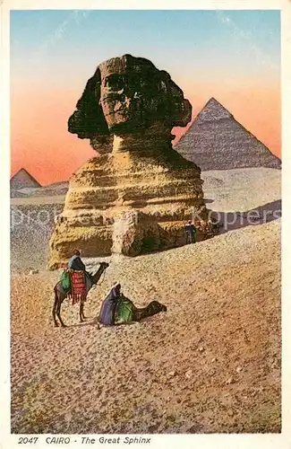 AK / Ansichtskarte Cairo_Egypt Grosse Sphinx Cairo Egypt
