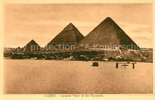 AK / Ansichtskarte Cairo_Egypt Panorama Pyramide Cairo Egypt