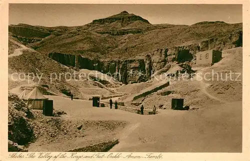 AK / Ansichtskarte Thebes_Aegypten Tal der Koenige Tut Onkh Amon Tombs Thebes Aegypten