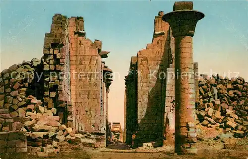 AK / Ansichtskarte Karnak_Egypt Grosser Tempel von Ammon Il Pylon Karnak Egypt