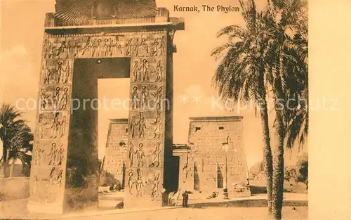 AK / Ansichtskarte Karnak_Egypt Phylon Karnak Egypt