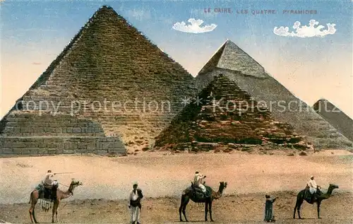 AK / Ansichtskarte Cairo_Egypt Quartier Pyramiden Cairo Egypt