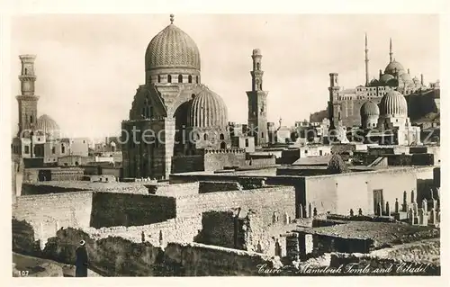 AK / Ansichtskarte Cairo_Egypt Mamelouk Tombs Citadelle Cairo Egypt