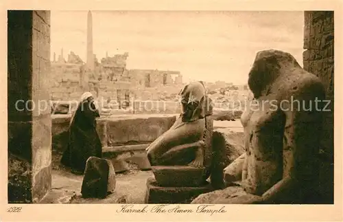 AK / Ansichtskarte Karnak_Egypt Tempel des Amon Karnak Egypt