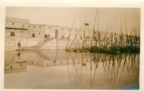 AK / Ansichtskarte Kairo_Caire Hafen Segelboote 