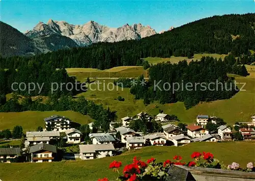 AK / Ansichtskarte Fieberbrunn_Tirol mit Loferer Steinberge Fieberbrunn Tirol