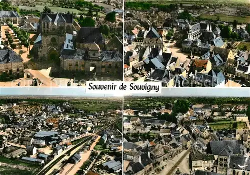 AK / Ansichtskarte Souvigny en avion au dessus de la ville Souvigny