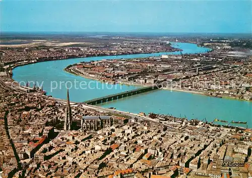 AK / Ansichtskarte Bordeaux En avion sur les boucles de la Garonne Bordeaux