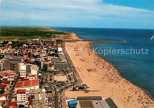 AK / Ansichtskarte Canet_Plage Front de mer vue aerienne Canet_Plage