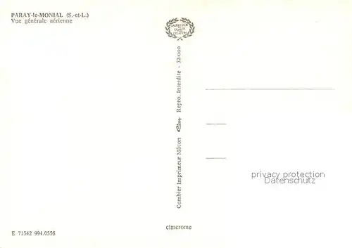 AK / Ansichtskarte Paray le Monial Vue aerienne Paray le Monial