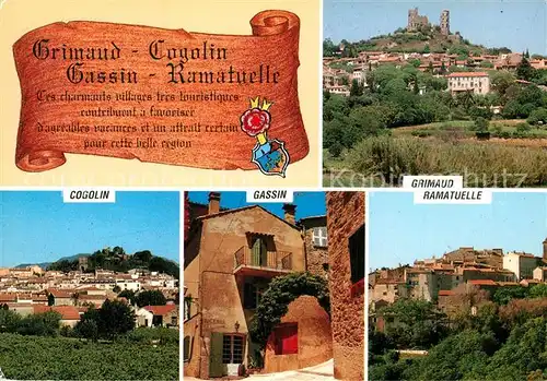 AK / Ansichtskarte Grimaud et les villages Cogolin Ramatuelle Gassin Grimaud