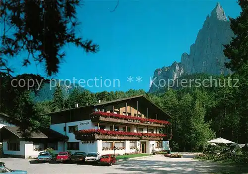 AK / Ansichtskarte Seis_Schlern Gasthof Restaurant Ritterhof Ritterkeller Dolomiten Seis_Schlern