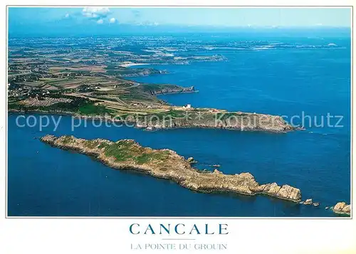 AK / Ansichtskarte Cancale La Pointe du Grouin Ile des Landes vue aerienne Cancale