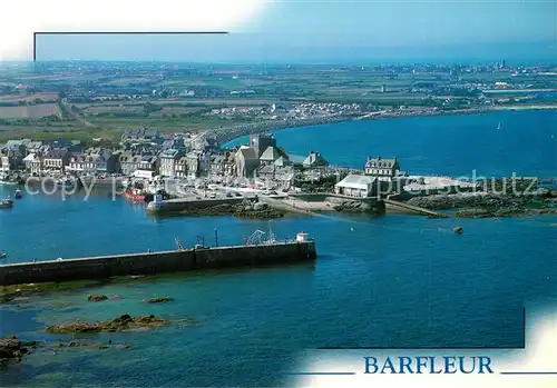 AK / Ansichtskarte Barfleur_Manche Vue aerienne Barfleur_Manche