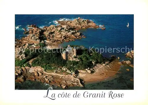 AK / Ansichtskarte Costaeres Chateau Cote de Granit Rose vue aerienne Costaeres