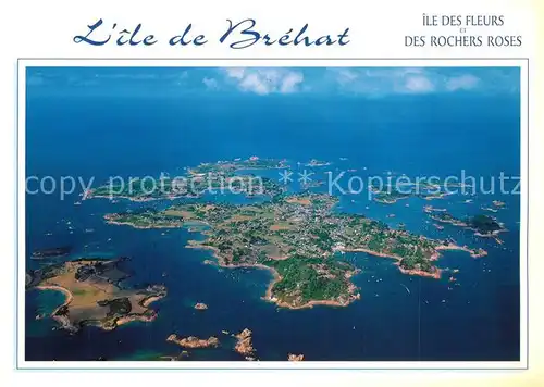 AK / Ansichtskarte Ile de Brehat Ile des Fleurs et des Rochers Roses vue aerienne Ile de Brehat