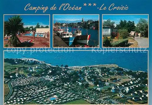 AK / Ansichtskarte Le_Croisic Camping de l Ocean vue aerienne Piscine Port Le_Croisic