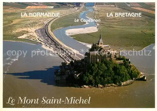 AK / Ansichtskarte Le_Mont Saint Michel Vue aerienne Le_Mont Saint Michel