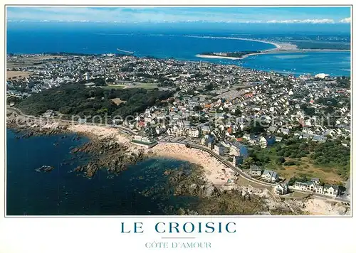 AK / Ansichtskarte Le_Croisic Cote d Amour La plage de Pors Lin vue aerienne Le_Croisic