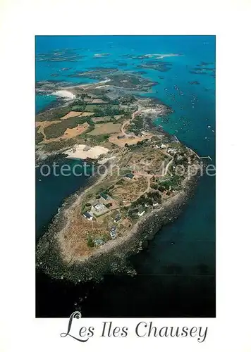 AK / Ansichtskarte Iles_Chausey Vue aerienne Iles_Chausey