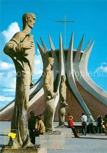 AK / Ansichtskarte Brasilia Entrada da Catedral Brasilia