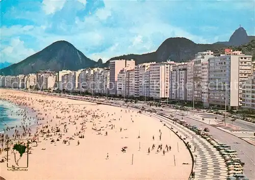 AK / Ansichtskarte Rio_de_Janeiro Praia do Leme Beach Rio_de_Janeiro