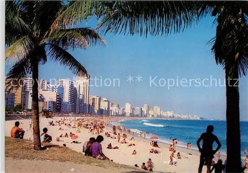 AK / Ansichtskarte Rio_de_Janeiro Praia do Leblon com Ipanema e Arpoador Beach Rio_de_Janeiro