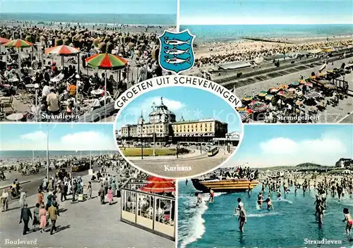 AK / Ansichtskarte Scheveningen Strandleven Strandgezicht Boulevard  Scheveningen
