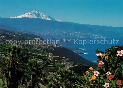 AK / Ansichtskarte Tenerife Valle de La Orotava y El Teide Tenerife