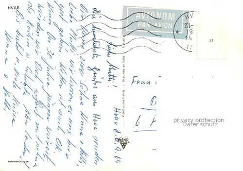 AK / Ansichtskarte Hvar Promenade Hvar