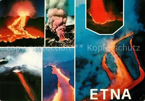 AK / Ansichtskarte Etna Le sue Eruzione Etna